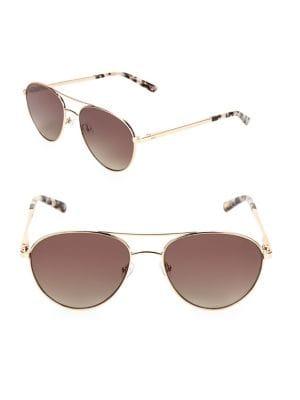 Ted Baker London 55mm Aviator Sunglasses