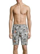 Tommy Bahama Cayman Hula Sunset Hybrid Boardshorts