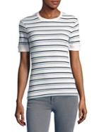 Calvin Klein Jeans Striped Short Sleeve Top
