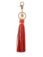 Brahmin Large Tassel Leather Bag Charm