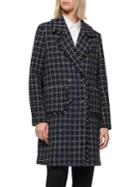 Marc New York Calla Fringe Tweed Wool-blend Coat