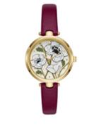 Kate Spade New York Holland Floral Leather-strap Watch