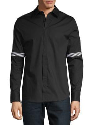 Karl Lagerfeld Spread Collar Button-down Shirt