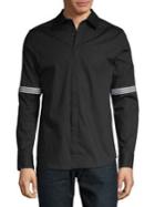 Karl Lagerfeld Spread Collar Button-down Shirt