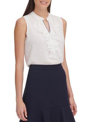 Tommy Hilfiger Ruffled Sleeveless Top