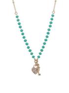 Lonna & Lilly Goldtone Heart & Key Pendant Necklace