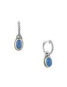 Effy Chalcedony, 18k Yellow Goldplated And Sterling Silver Drop Earrings