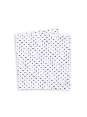 Black Brown Geometric Cotton Pocket Square