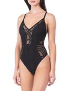 Kenneth Cole Reaction Crochet One-piece Swimsuit