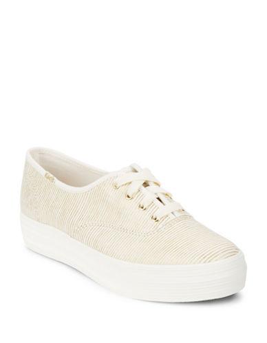 Keds Striped Lace-up Platform Sneakers
