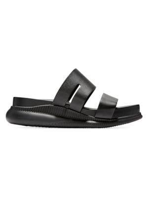 Cole Haan 2.zerogrand Slotted Leather Platform Slides