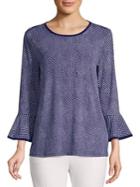 Michael Michael Kors Patterned Long-sleeve Top