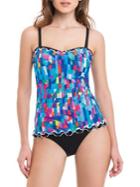 Profile By Gottex Serendipity Printed Tankini Top