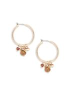 Design Lab Lord & Taylor Berry Multi Bead Hoop Earrings