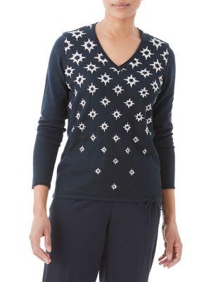 Olsen Nordic Mood Star V-neck Sweater