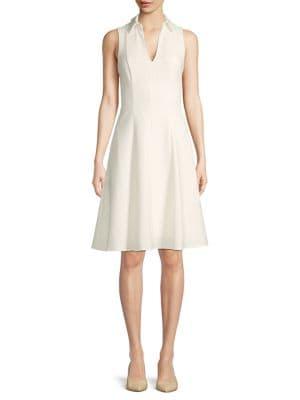 Black Halo Romee Pleated Dress