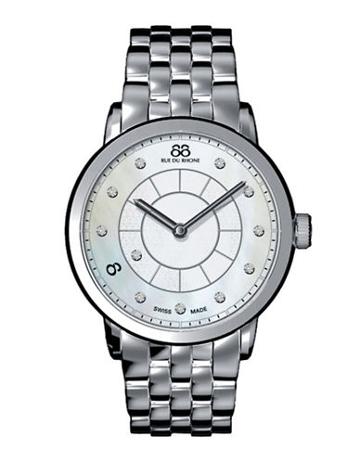 88 Rue Du Rhone Ladies' Double 8 Origin Diamond Watch With Mother-of-pearl Dial