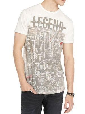 Buffalo David Bitton Talei Skyline Cotton Tee