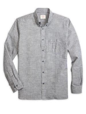 Brooks Brothers Red Fleece Cotton Stripe Shirt