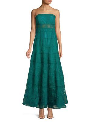 Jump Jade Illusion Lace Gown