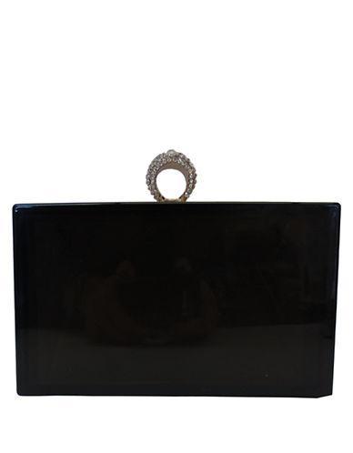 Sasha Sasha Lucite Box Clutch With Ring Closure