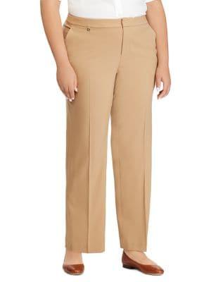 Lauren Ralph Lauren Plus Classic Straight-leg Pants