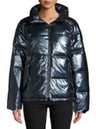 Bernardo Shimmer Wide Channel Puffer Jacket