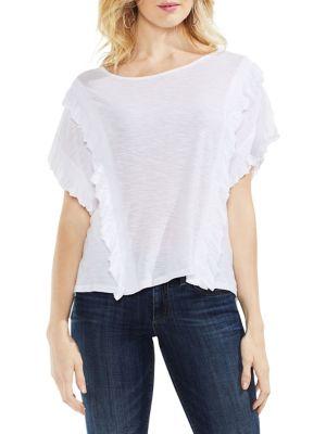 Vince Camuto Ruffle Front Top