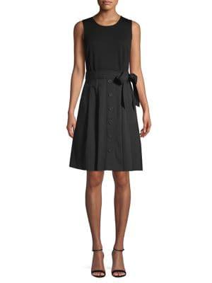 Karl Lagerfeld Paris Paperbag Fit-&-flare Dress