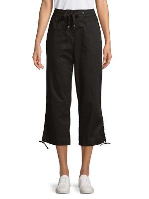 Jones New York Drawstring Tied-hem Crop Pants