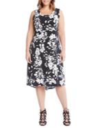 Karen Kane Plus Hi-lo Hem Midi Dress