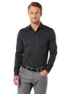 Perry Ellis Long Sleeve Cutaway Button Down