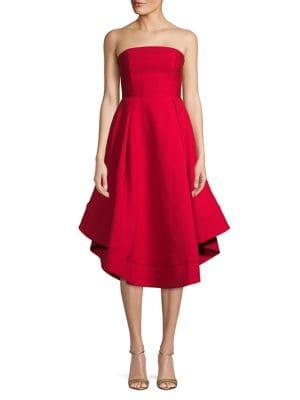 Cmeo Collective Opacity Making Waves Strapless Fit-and-flare Dress