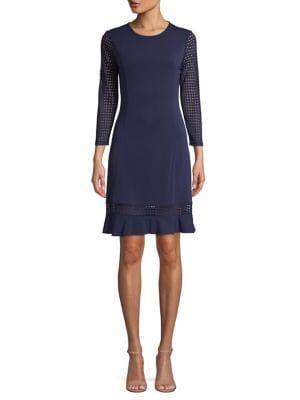 Michael Michael Kors Mesh Flounce Dress
