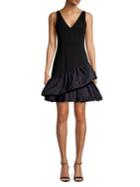 Vince Camuto Ruffled Sleeveless A-line Dress
