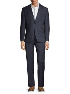 Lauren Ralph Lauren Classic-fit Tonal Windowpane Wool Suit