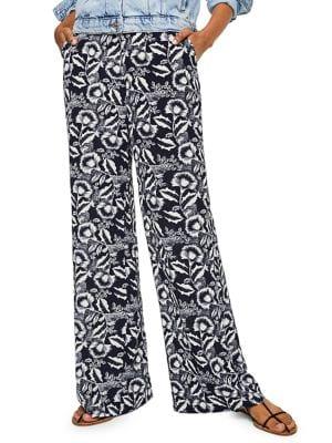 Mango Palazzo Printed Wide-leg Culottes