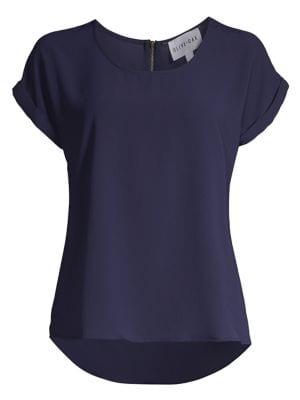 Olive & Oak Rolled Cuff Blouse