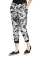 Lauren Ralph Lauren Palm Print Cropped Joggers