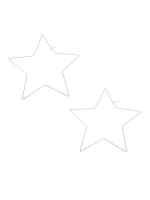 Bcbgeneration Angeleno Summer Large Star Hoop Earrings