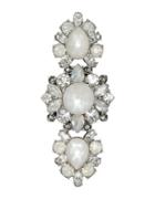 Marchesa Opal And Rhodium Silvertone Cluster Ring