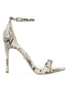 Sam Edelman Ariella Leather Snake-print Stiletto Sandals