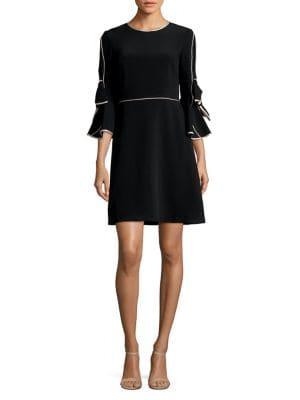 Taylor Bow Bell-sleeve Dress