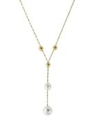 Effy 9-12mm White Drop South Sea Pearl & 14k Yellow Gold Necklace