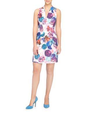 Catherine Catherine Malandrino Tinka Graphic Floral Sheath Dress