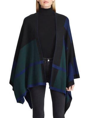Lauren Ralph Lauren Classic Plaid Poncho