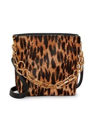Vince Camuto Ivy Leather & Calf Hair Bucket Bag