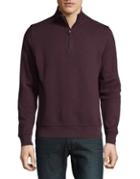 Brooks Brothers Red Fleece Zip-front Sweater