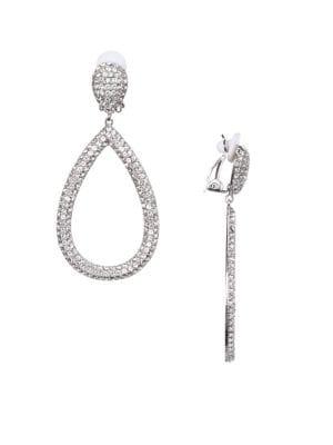 Nina Alayna Swarovski Crystal Double Teardrop Earrings