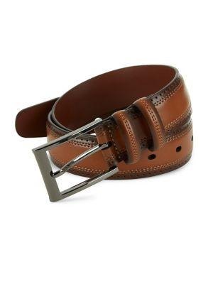 Perry Ellis Perforated Leather Belt